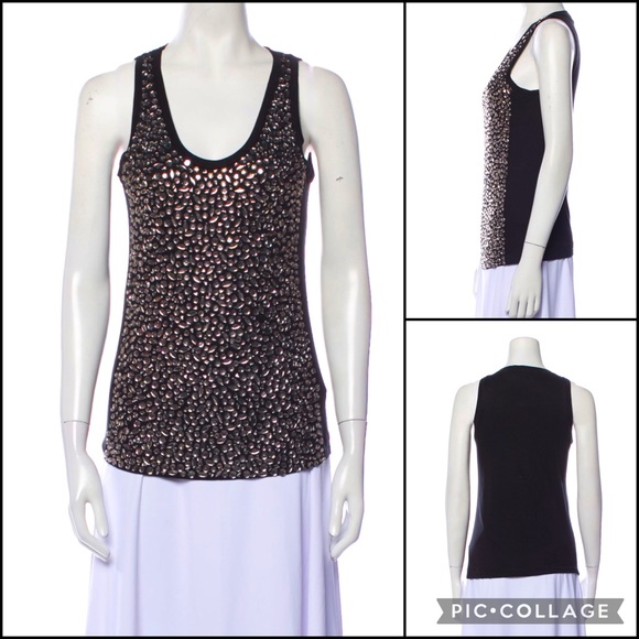 Tory Burch Tops - Tory Burch Rhinestone Embellished Tank Top Sleeveless Blouse